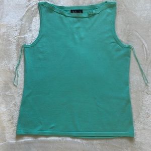 NWOT Ladies Style&co. Mint Green boat neck Rayon top size Large